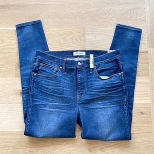 MADEWELL Women's Medium Wash 9" High Riser Skinny Skinny Jeans sz 32 NWT